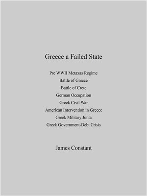 cover image of Greece a Failed State